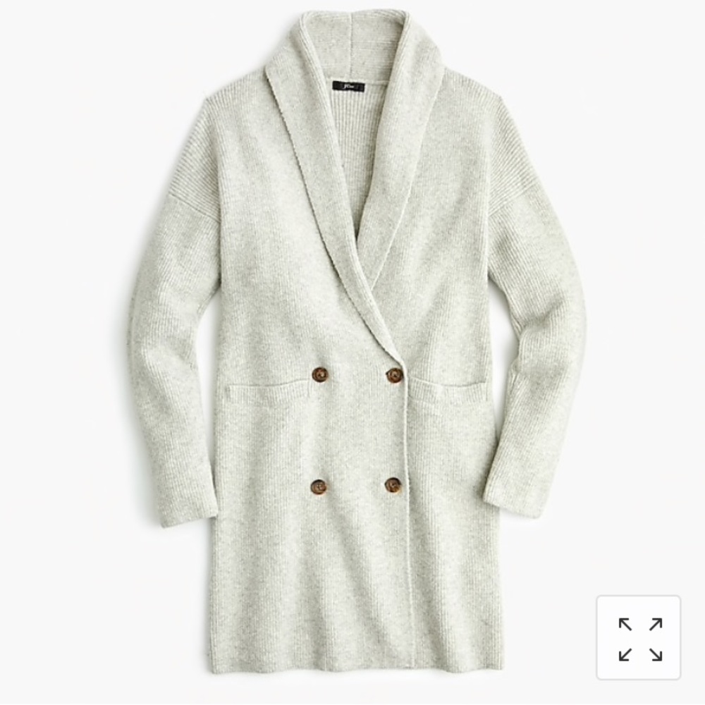 J Crew Double Breasted Cardigan Supersoft Yarn S
